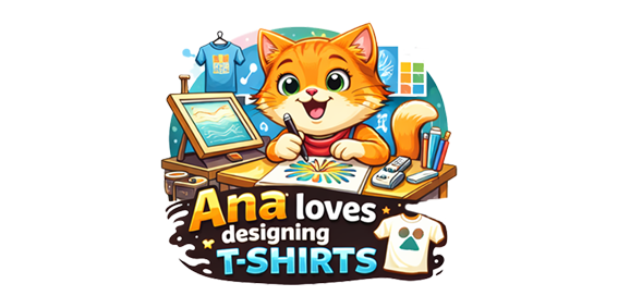 Ana loves designing T-shirts