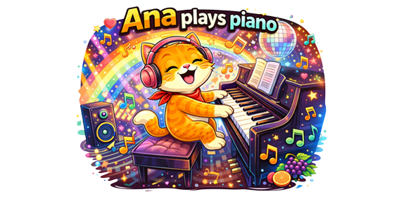 Ana plays piano